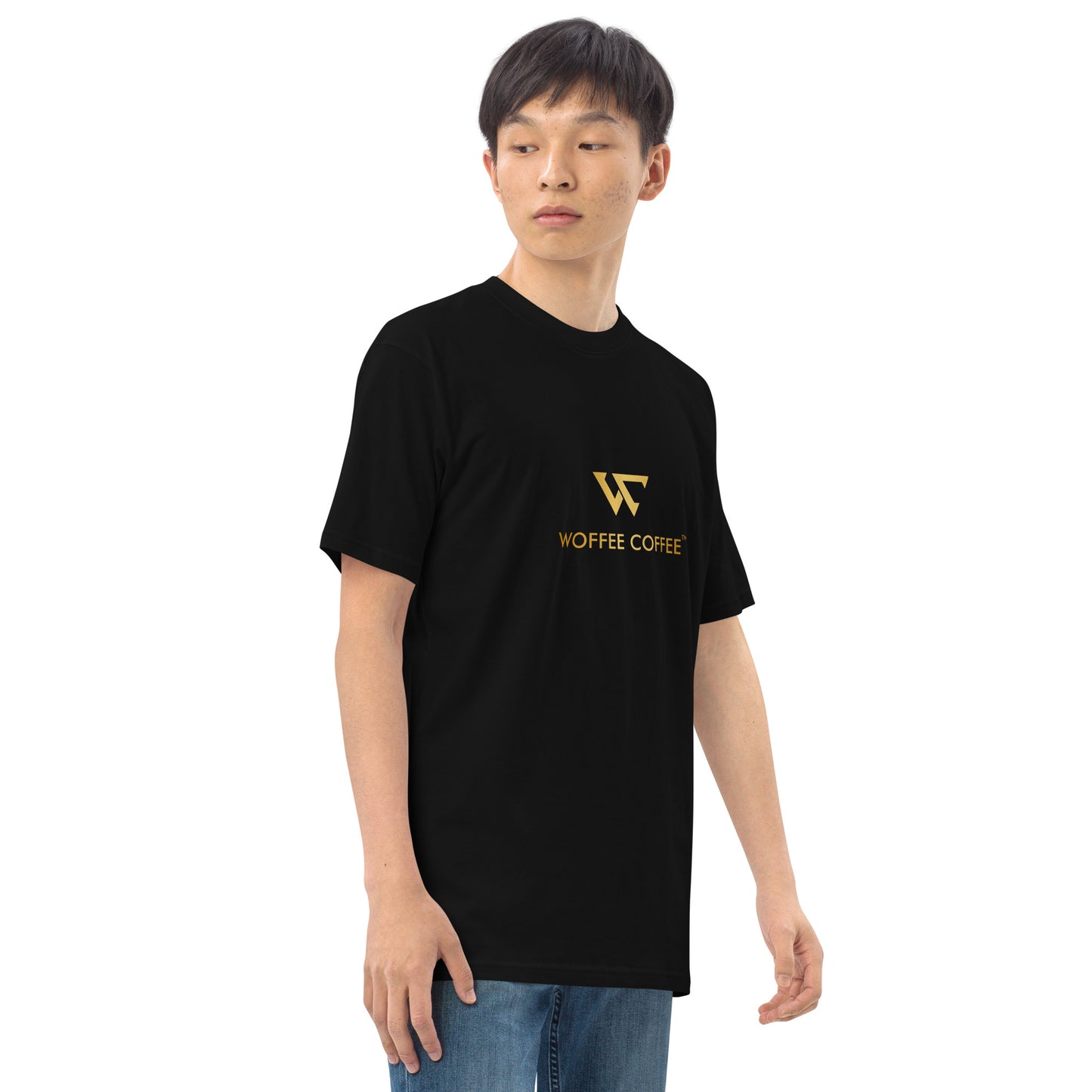 Men’s WOFFEE COFFEE Logo Premium Heavyweight Tee Short Sleeve T-Shirt