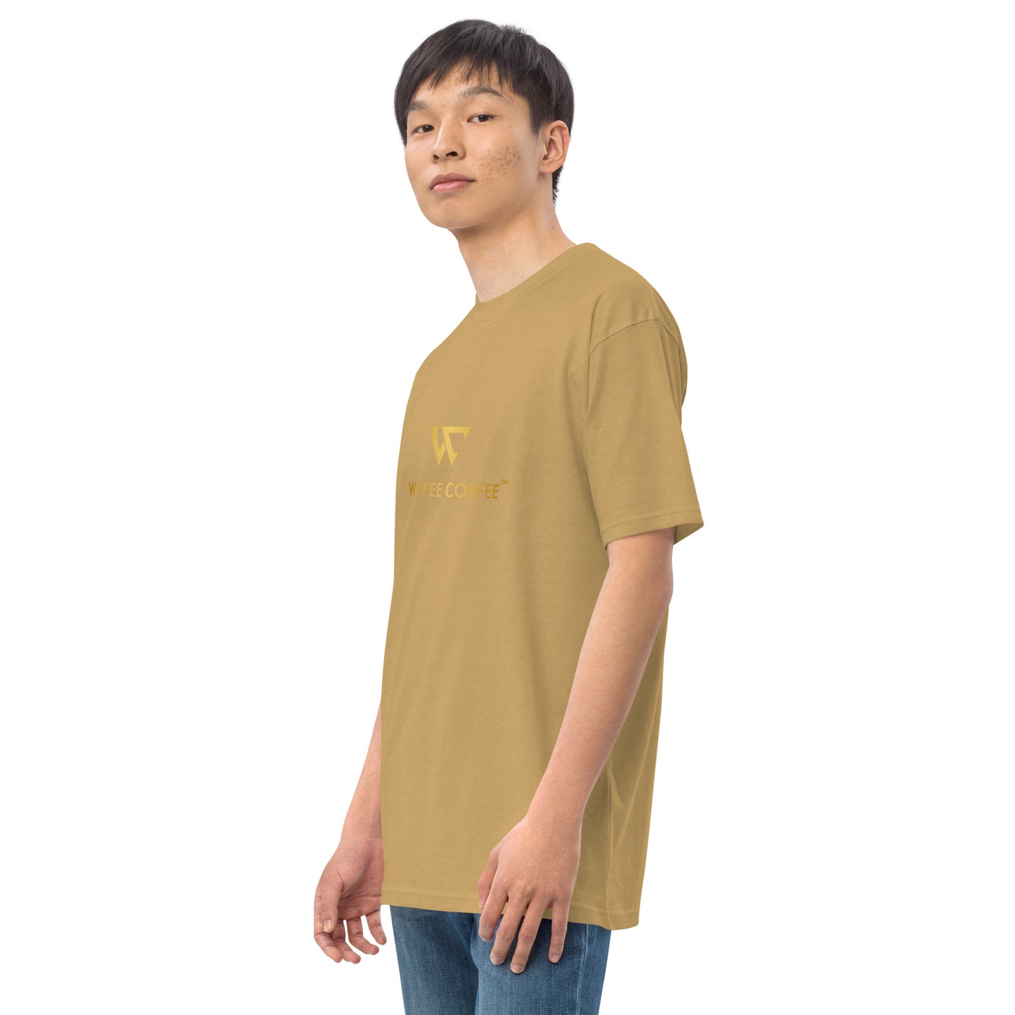 Men’s WOFFEE COFFEE Logo Premium Heavyweight Tee Short Sleeve T-Shirt