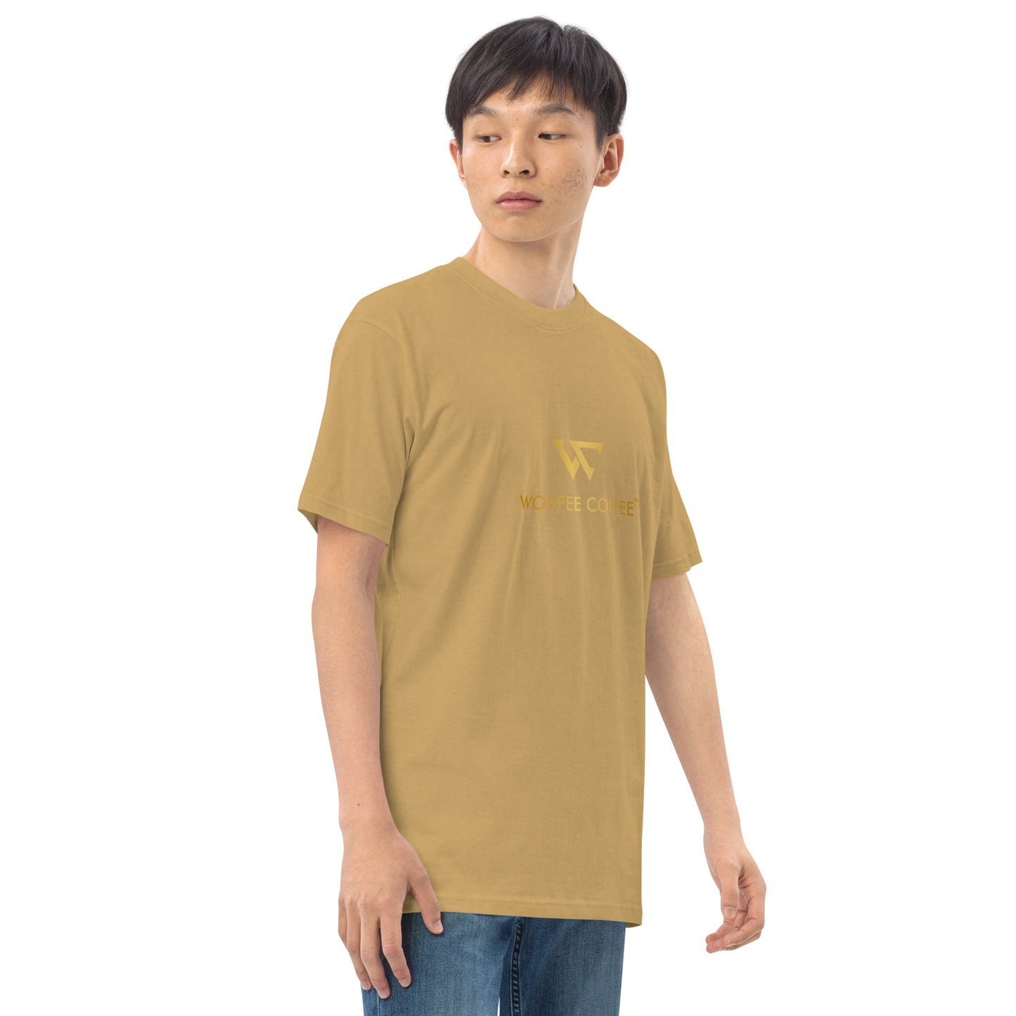 Men’s WOFFEE COFFEE Logo Premium Heavyweight Tee Short Sleeve T-Shirt