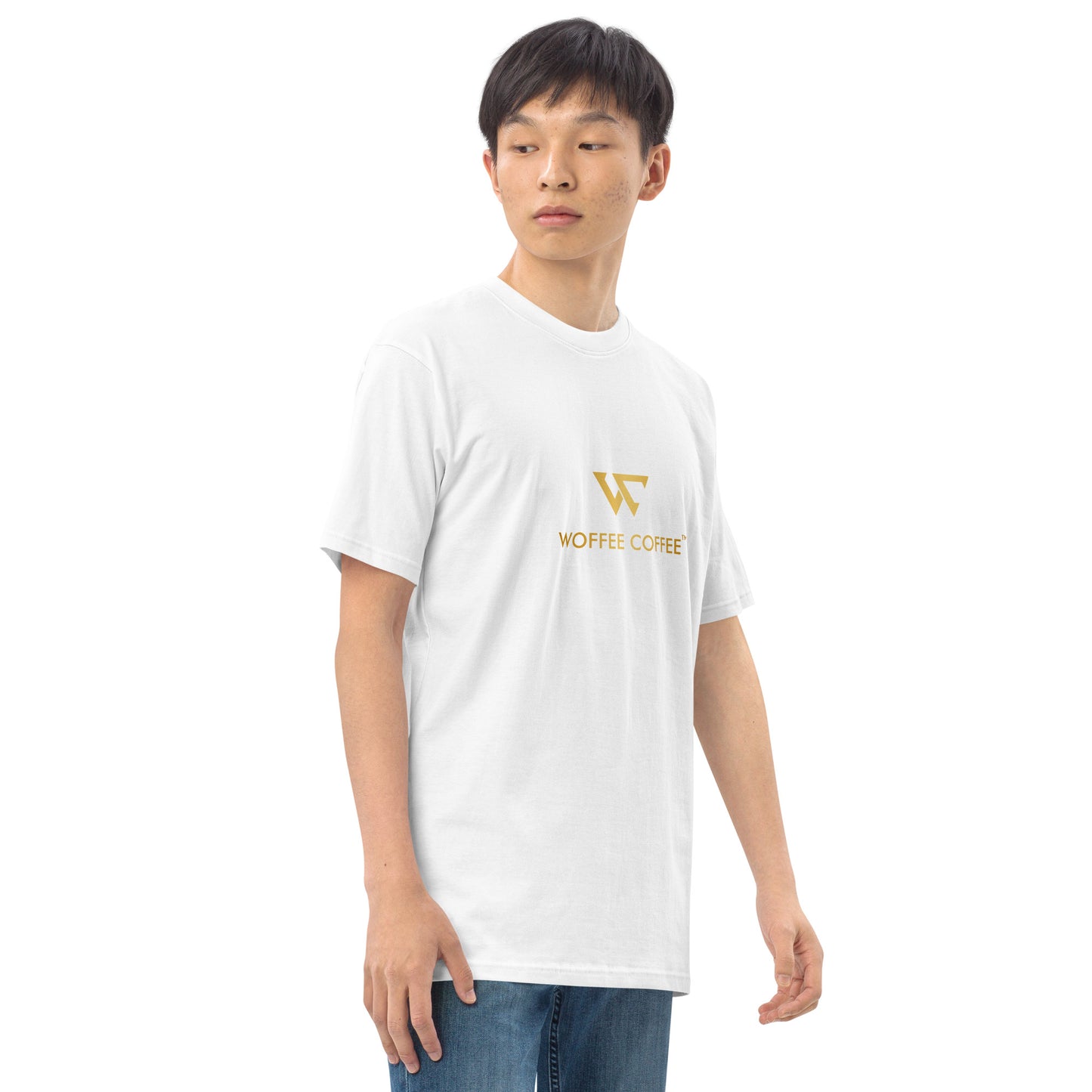 Men’s WOFFEE COFFEE Logo Premium Heavyweight Tee Short Sleeve T-Shirt