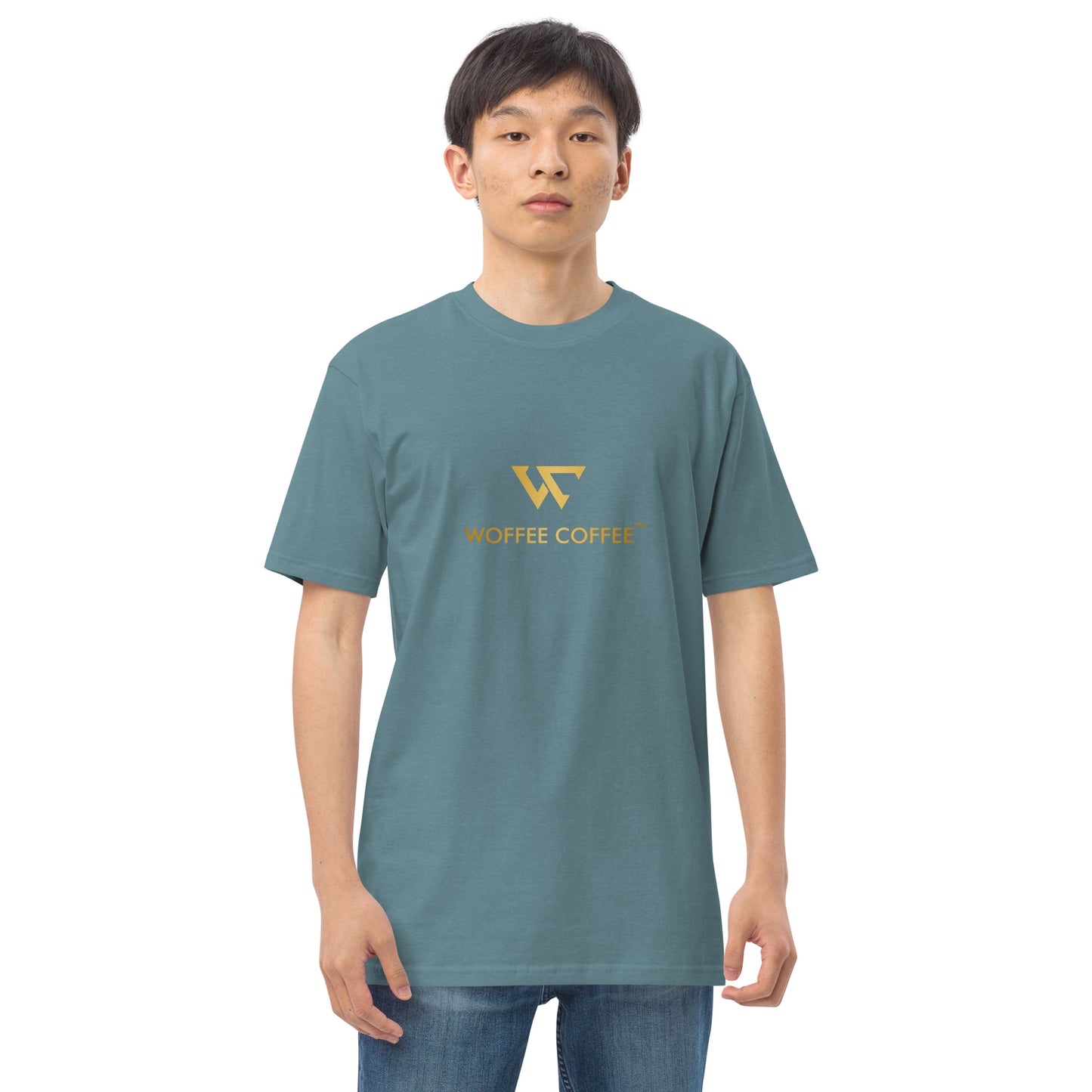 Men’s WOFFEE COFFEE Logo Premium Heavyweight Tee Short Sleeve T-Shirt