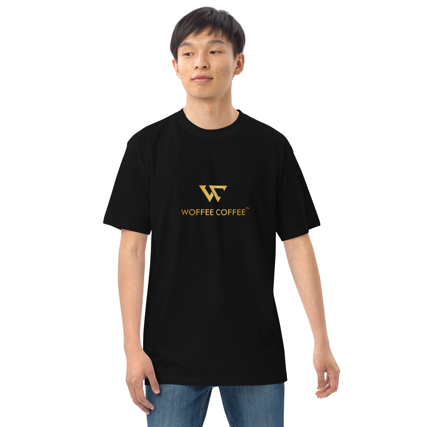 Men’s WOFFEE COFFEE Logo Premium Heavyweight Tee Short Sleeve T-Shirt