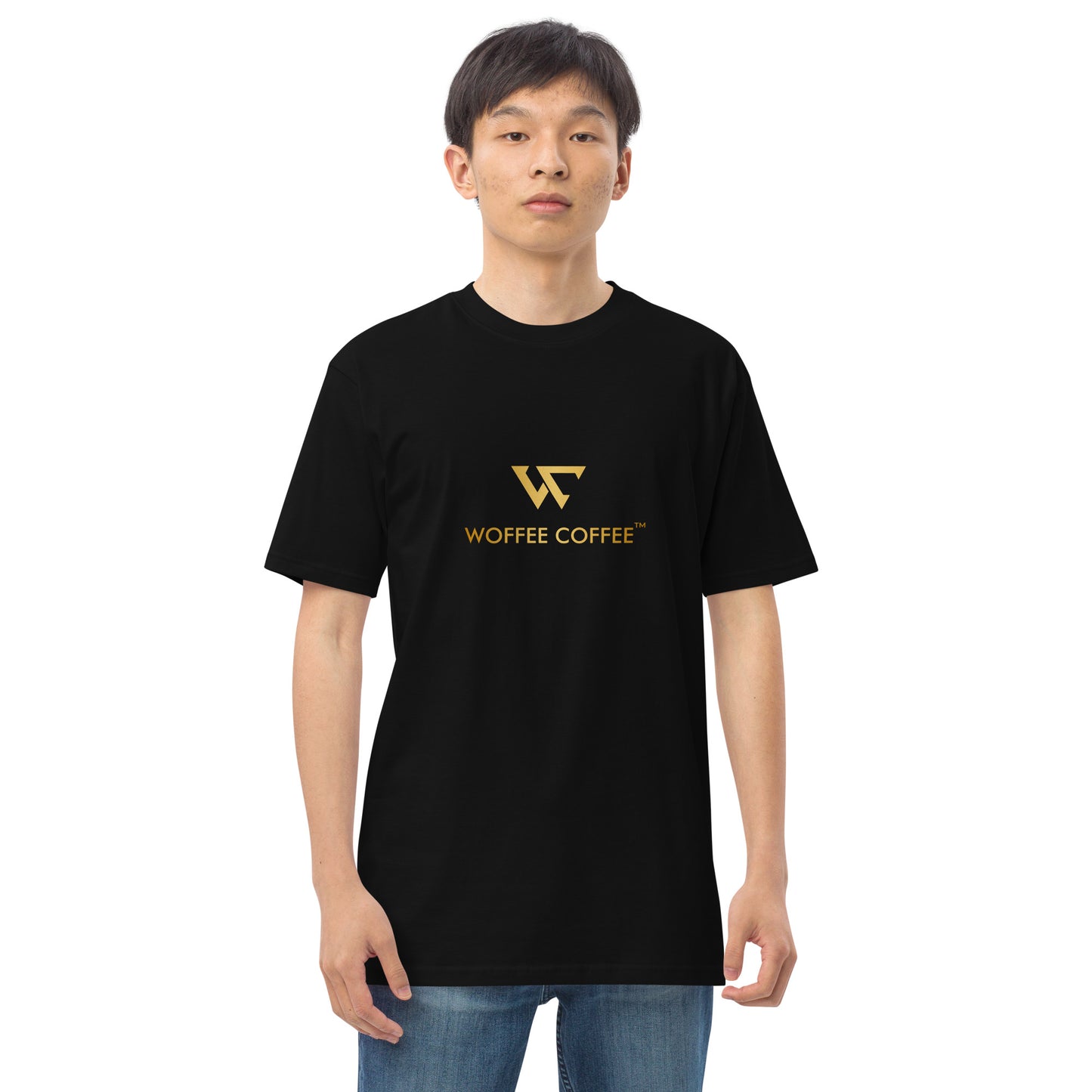 Men’s WOFFEE COFFEE Logo Premium Heavyweight Tee Short Sleeve T-Shirt