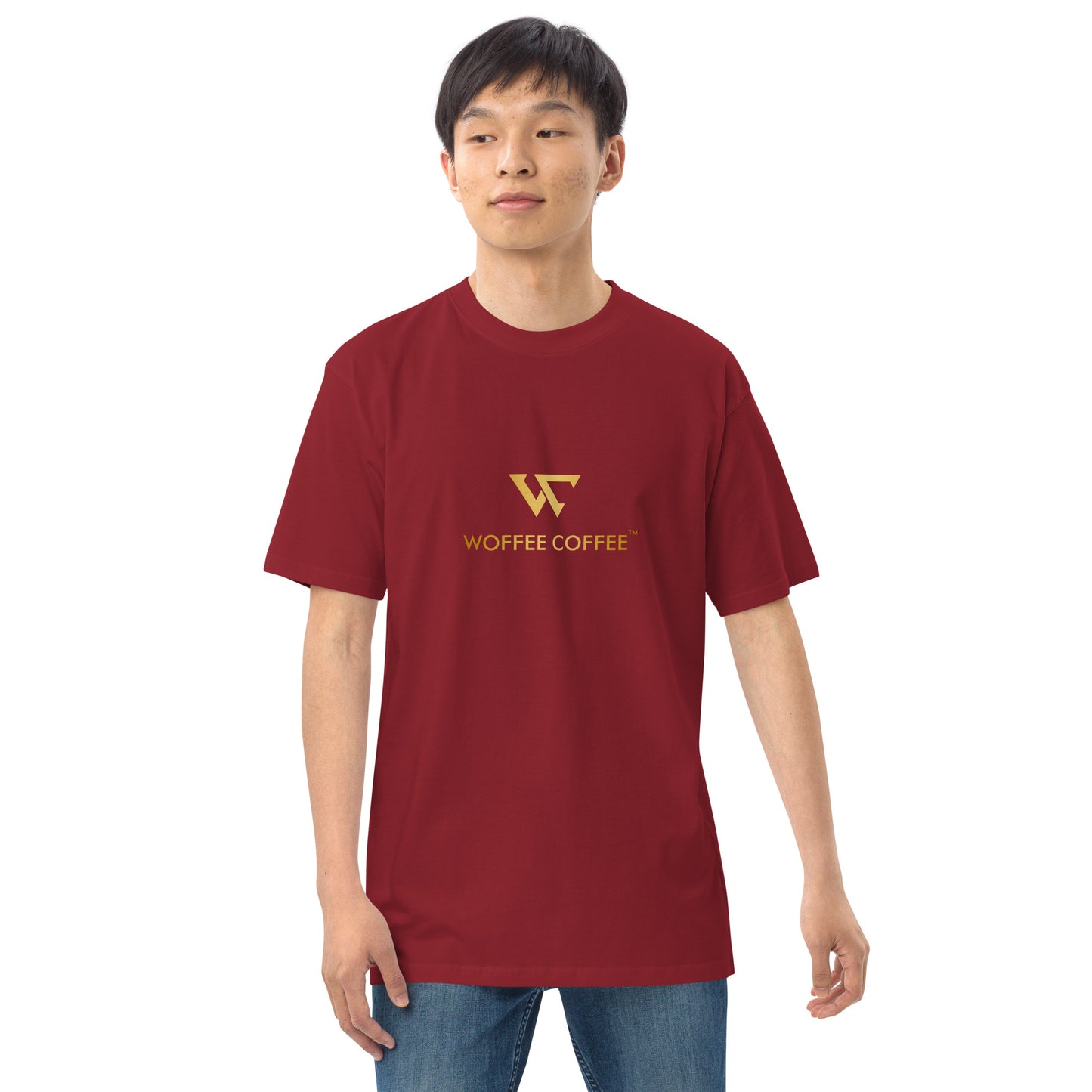 Men’s WOFFEE COFFEE Logo Premium Heavyweight Tee Short Sleeve T-Shirt