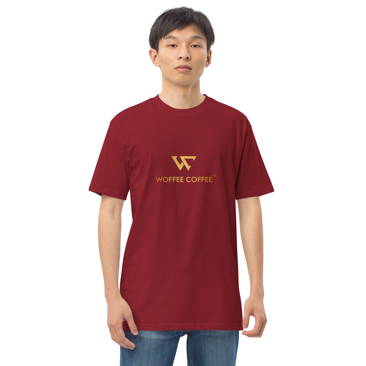 Men’s WOFFEE COFFEE Logo Premium Heavyweight Tee Short Sleeve T-Shirt