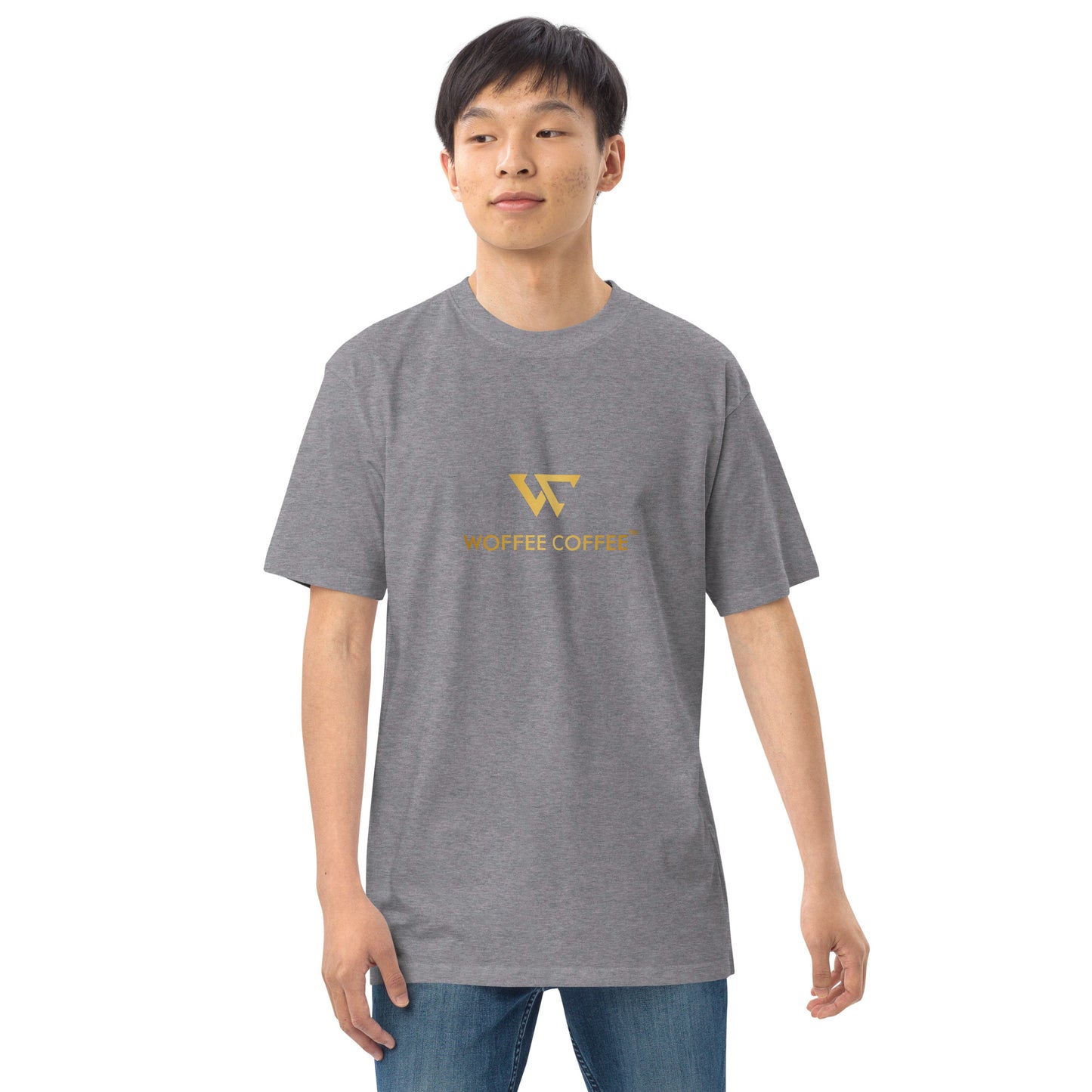 Men’s WOFFEE COFFEE Logo Premium Heavyweight Tee Short Sleeve T-Shirt