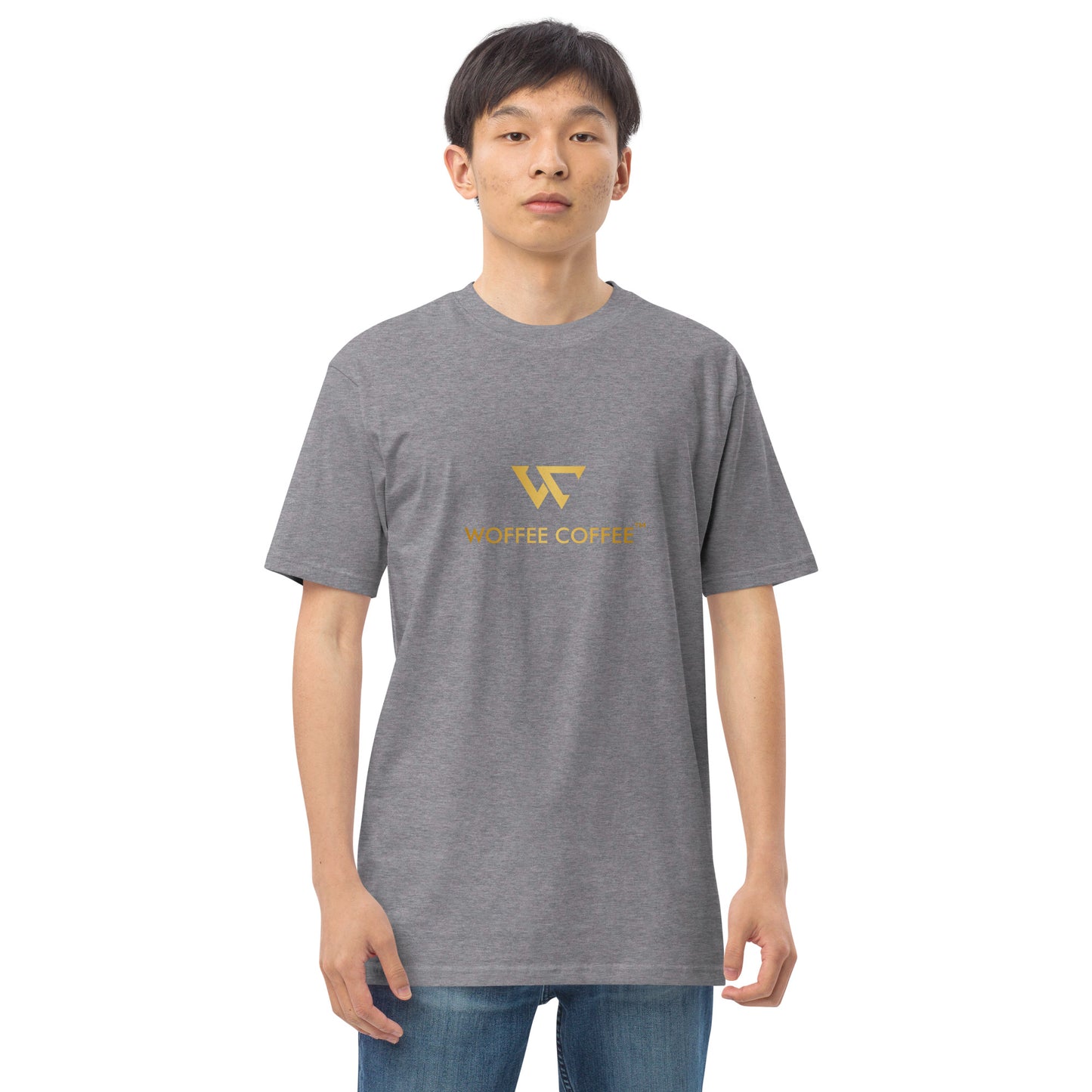 Men’s WOFFEE COFFEE Logo Premium Heavyweight Tee Short Sleeve T-Shirt