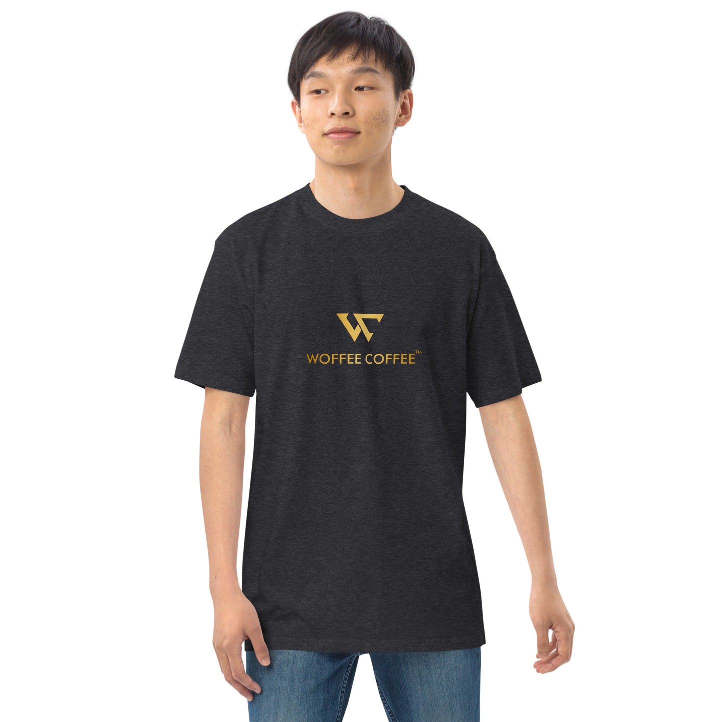 Men’s WOFFEE COFFEE Logo Premium Heavyweight Tee Short Sleeve T-Shirt