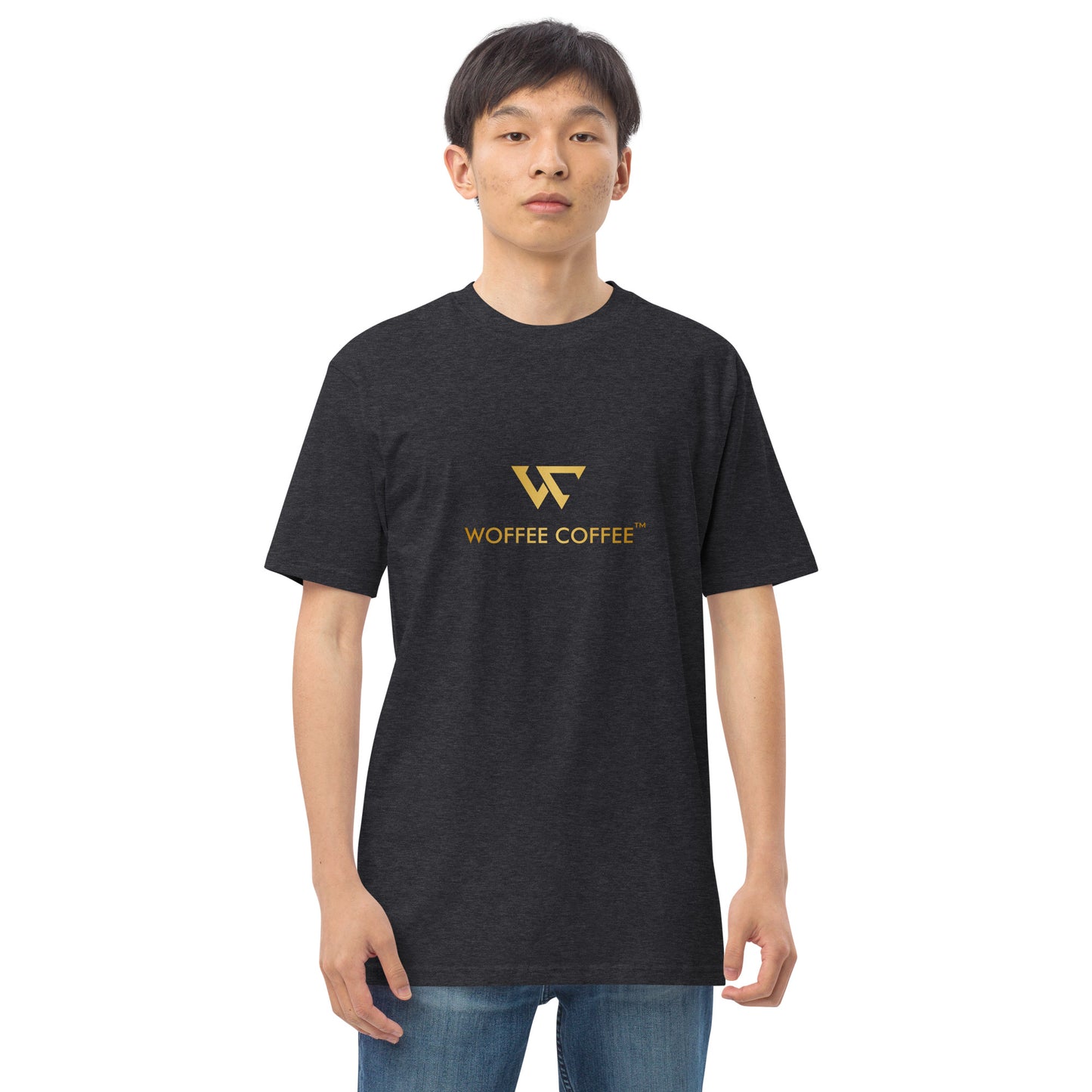 Men’s WOFFEE COFFEE Logo Premium Heavyweight Tee Short Sleeve T-Shirt