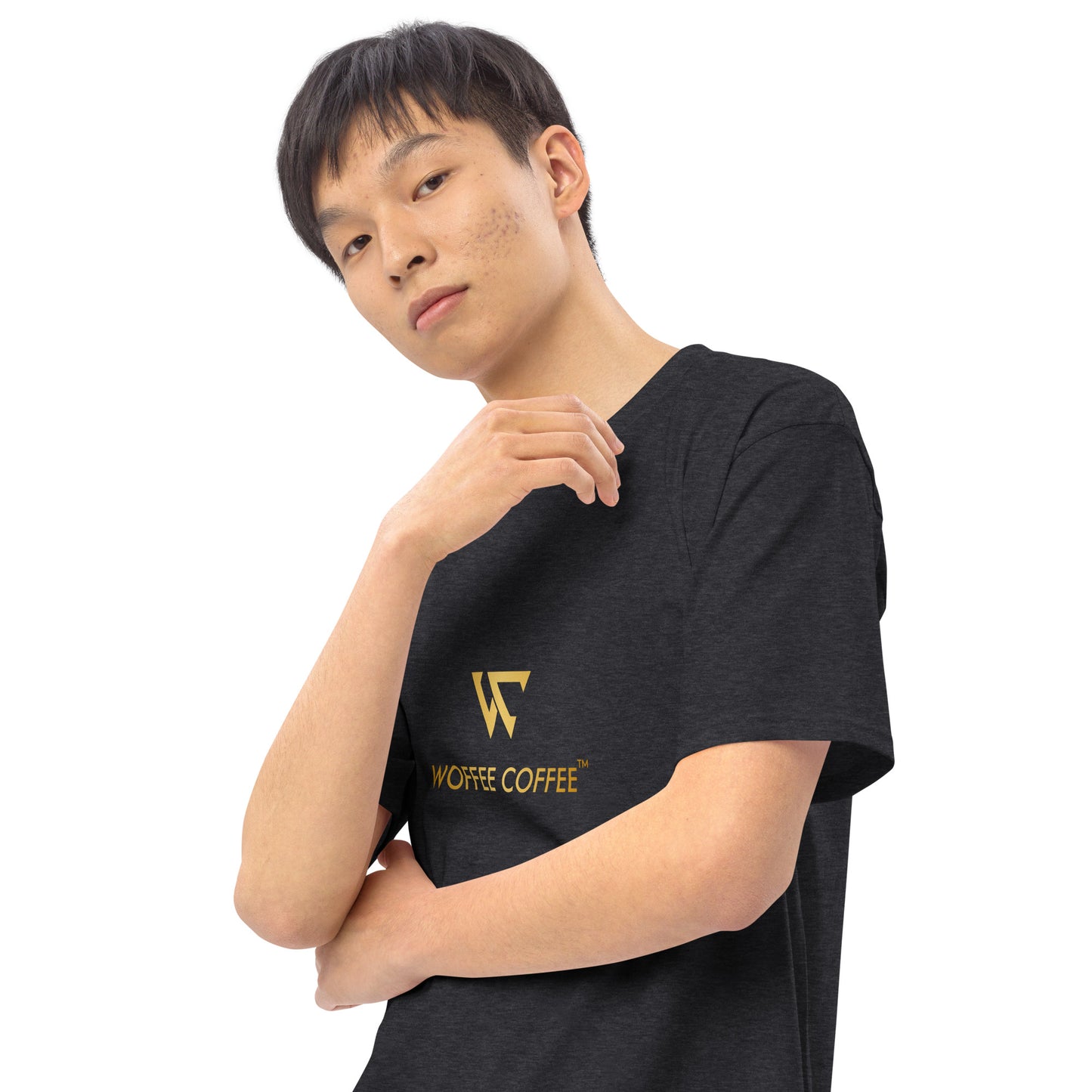 Men’s WOFFEE COFFEE Logo Premium Heavyweight Tee Short Sleeve T-Shirt