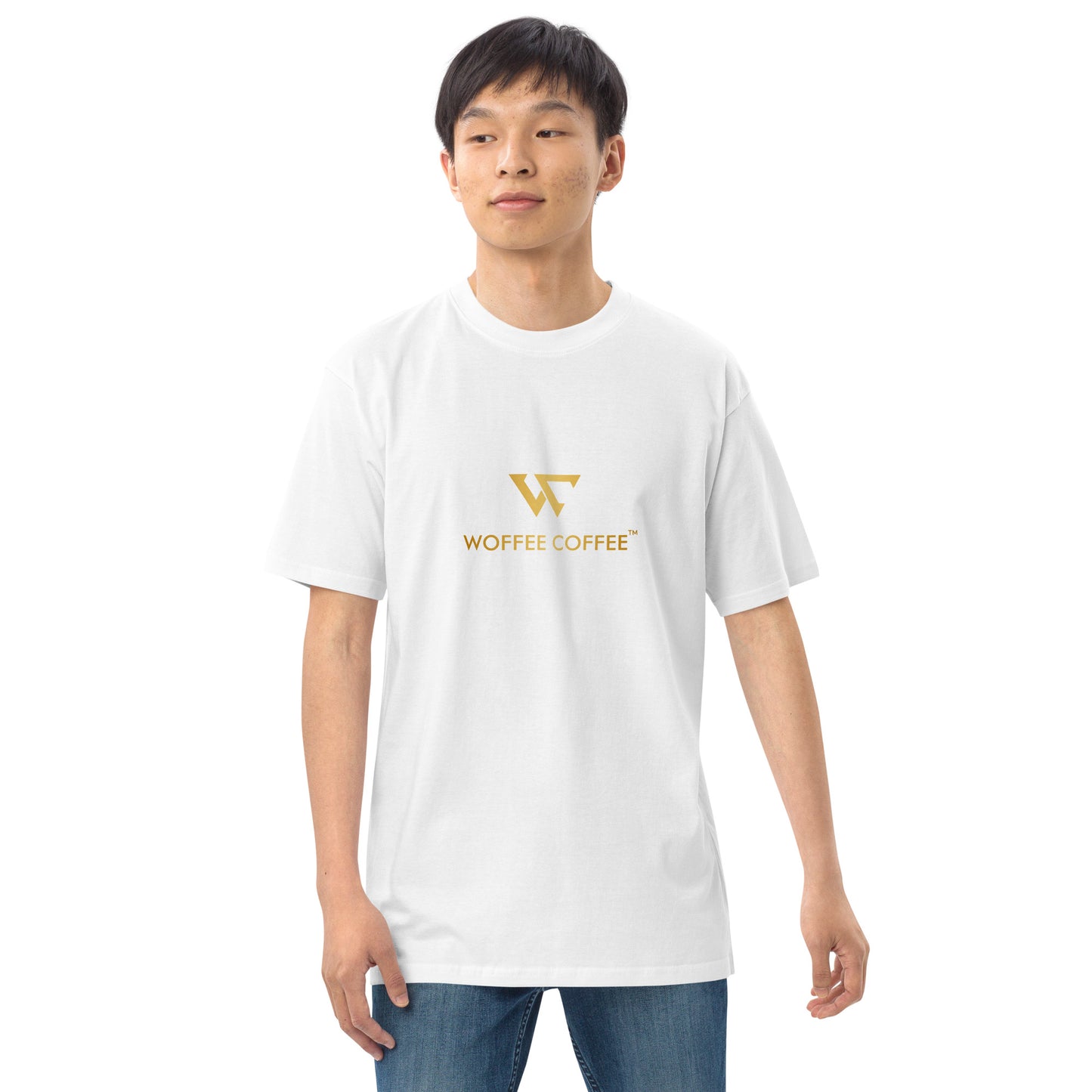 Men’s WOFFEE COFFEE Logo Premium Heavyweight Tee Short Sleeve T-Shirt