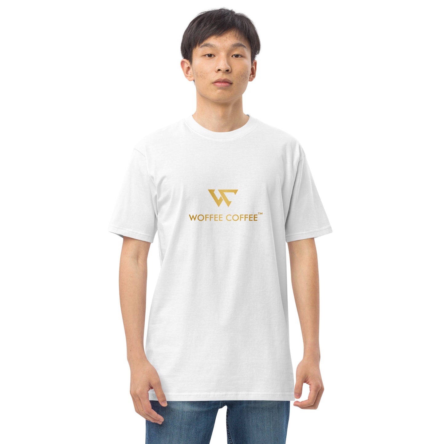 Men’s WOFFEE COFFEE Logo Premium Heavyweight Tee Short Sleeve T-Shirt