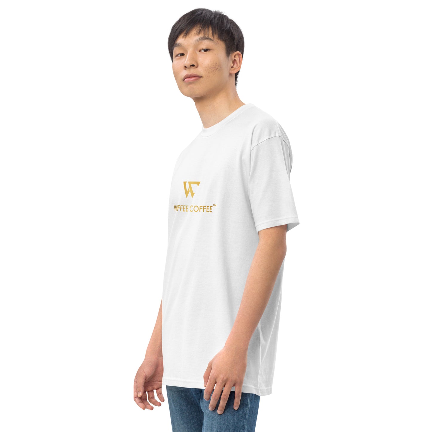 Men’s WOFFEE COFFEE Logo Premium Heavyweight Tee Short Sleeve T-Shirt