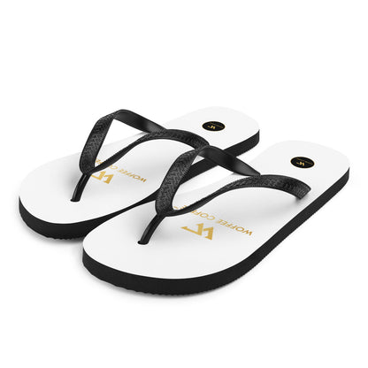 Unisex WOFFEE COFFEE Logo Flip-Flops