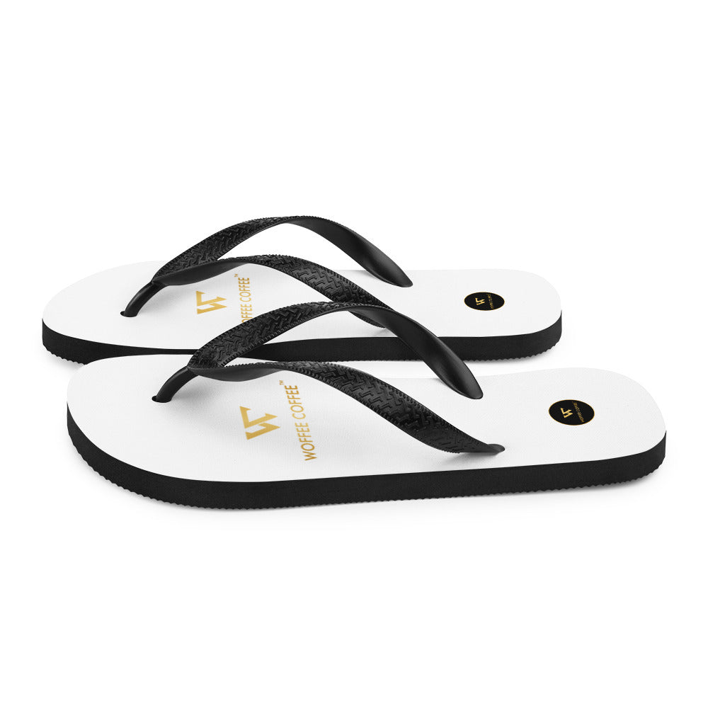 Unisex WOFFEE COFFEE Logo Flip-Flops