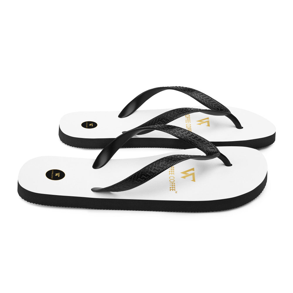 Unisex WOFFEE COFFEE Logo Flip-Flops